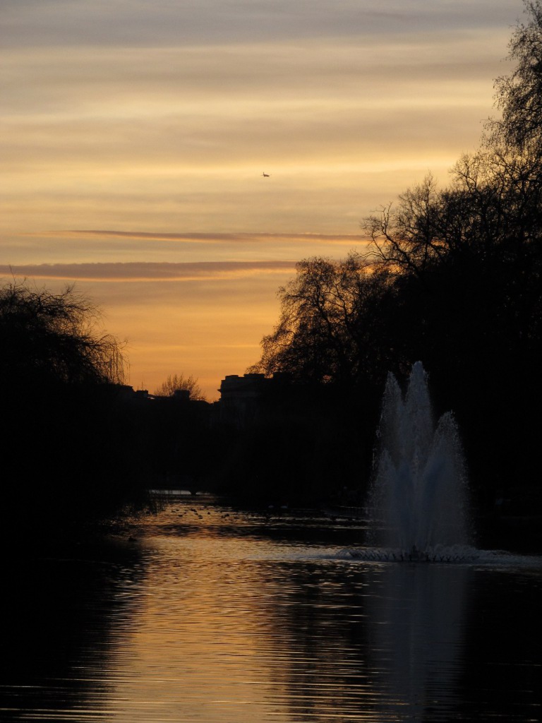 Saint Jame's park at sunset