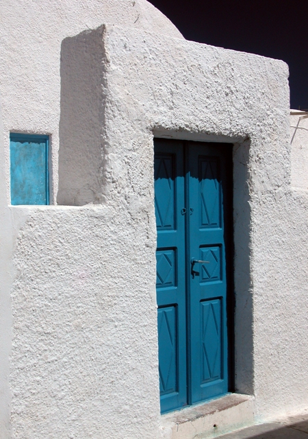 Blue door