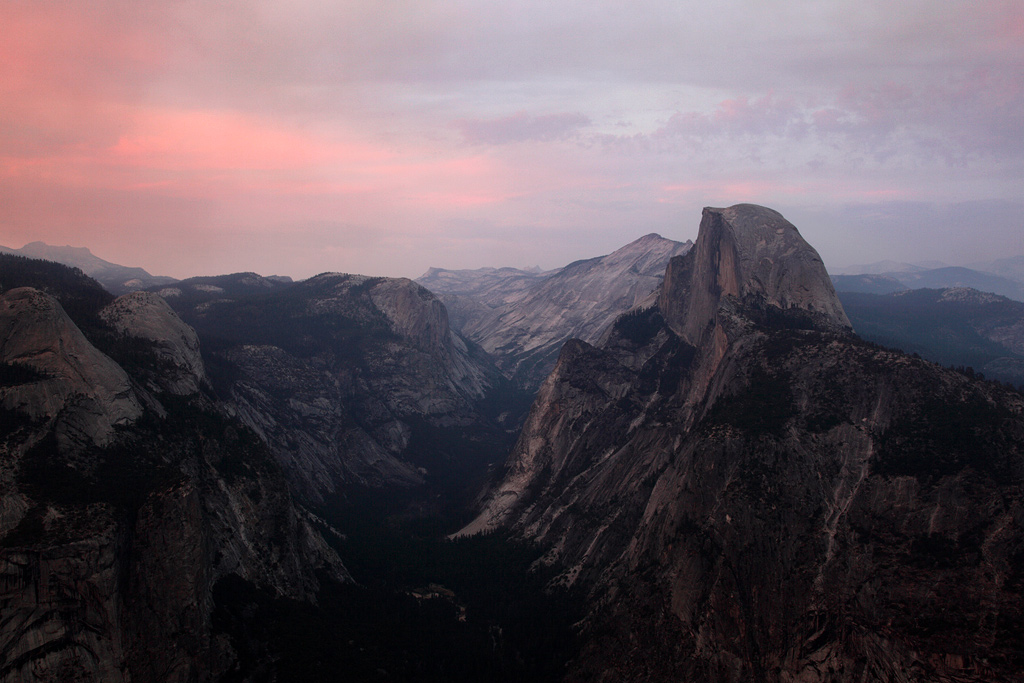 Half Dome at Sunset