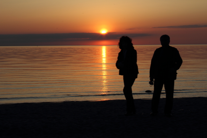 Passeggiata al tramonto