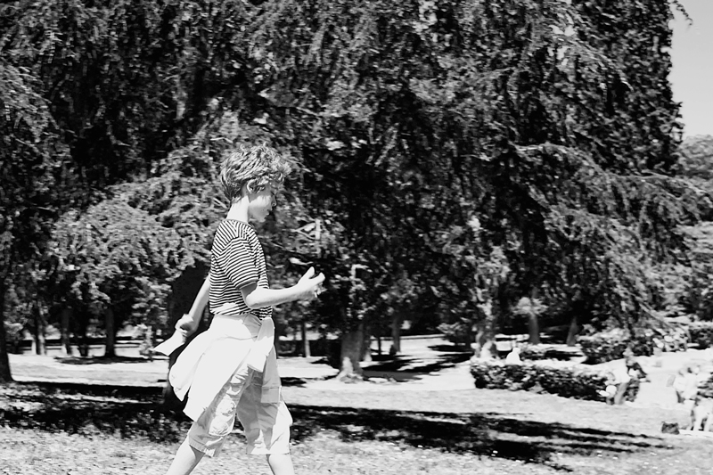 Srtipes in park