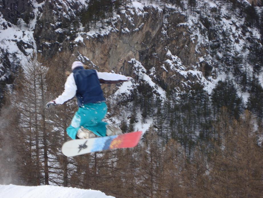 Jack snowboarding