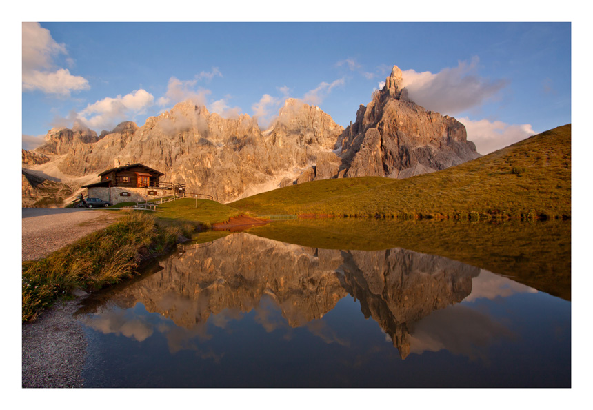 Baita Segantini al tramonto