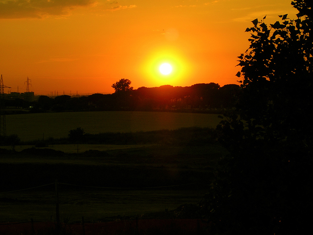 Tramonto da casa