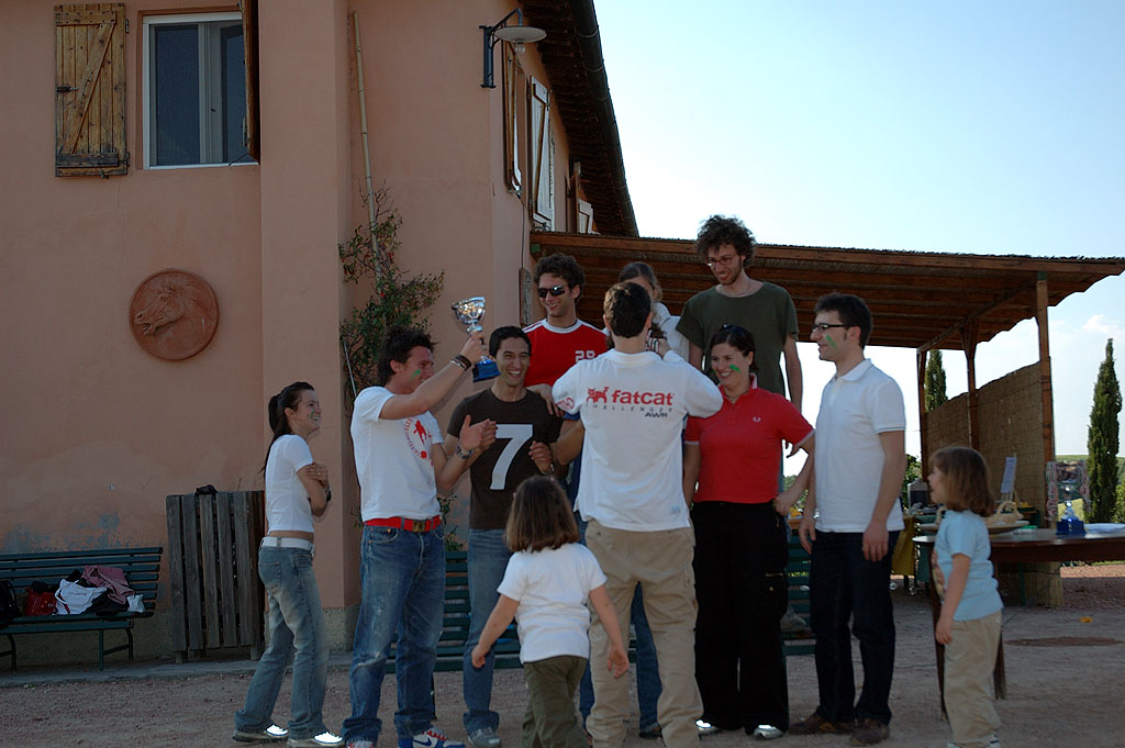 premiazione poco meritata (la squadra gialla era la migliore!)