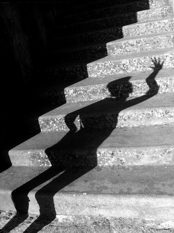 Ombra su scalinata