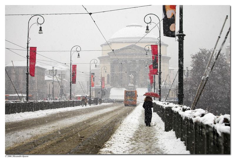 La Gran Madre sotto la neve