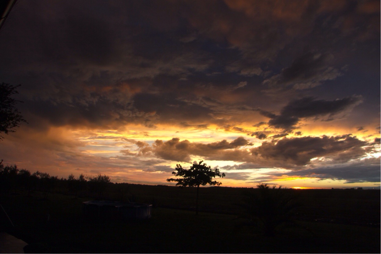 Un tramonto!