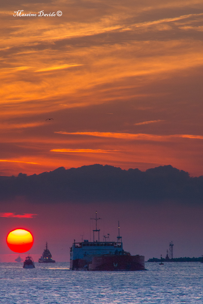 Alba al porto