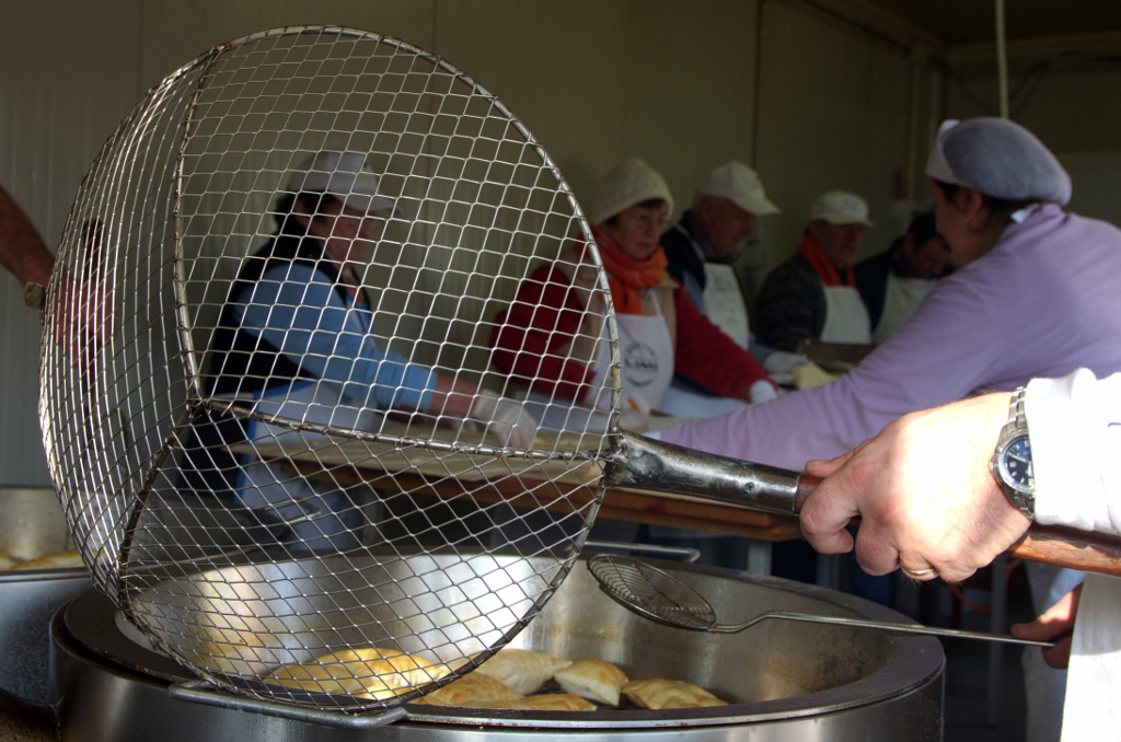 Cooking "Gnocco Fritto"