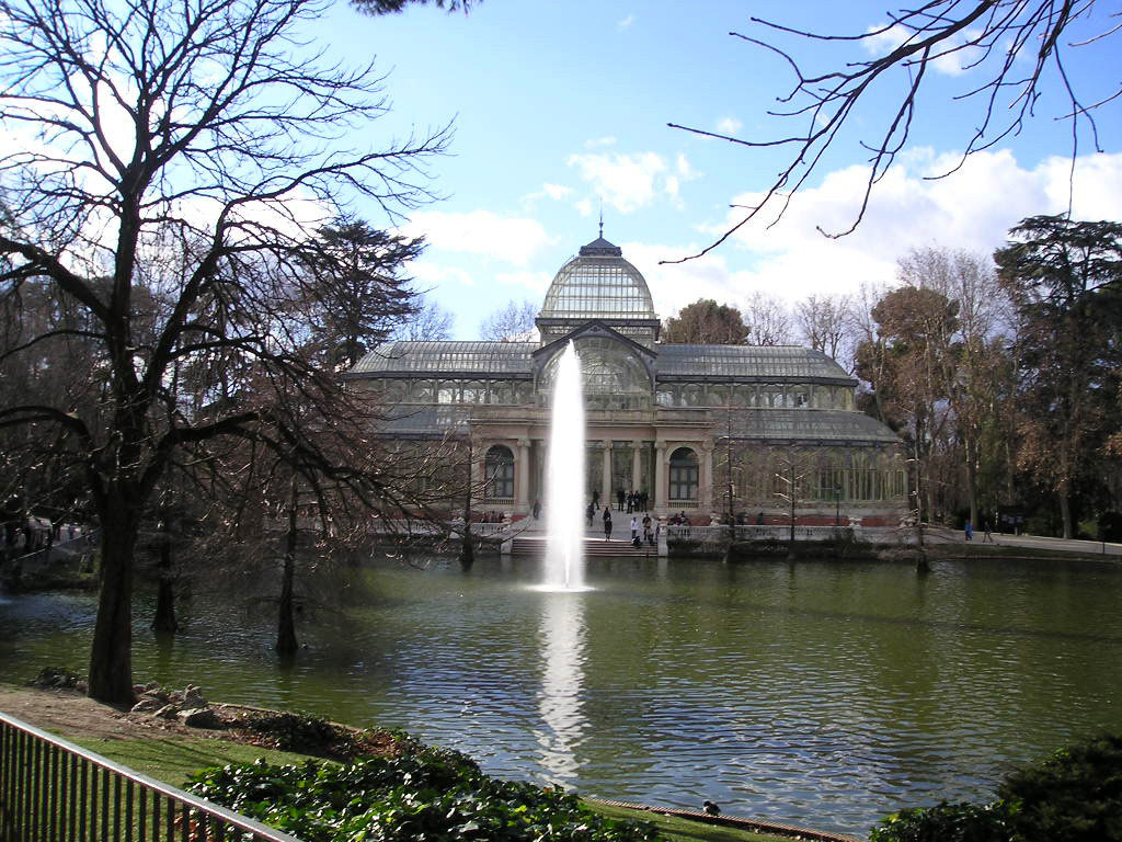 Madrid - Palacio de Cristal nel Parco del Retiro
