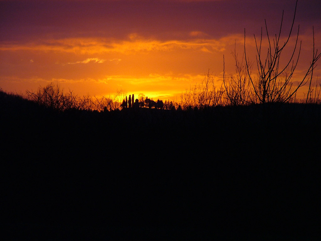 Tramonto con zoom