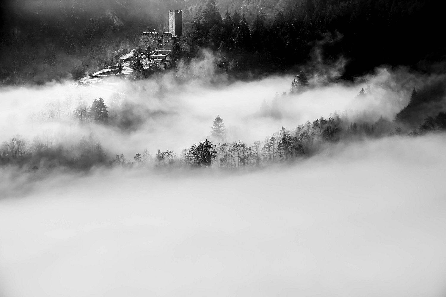 castello nella nebbia