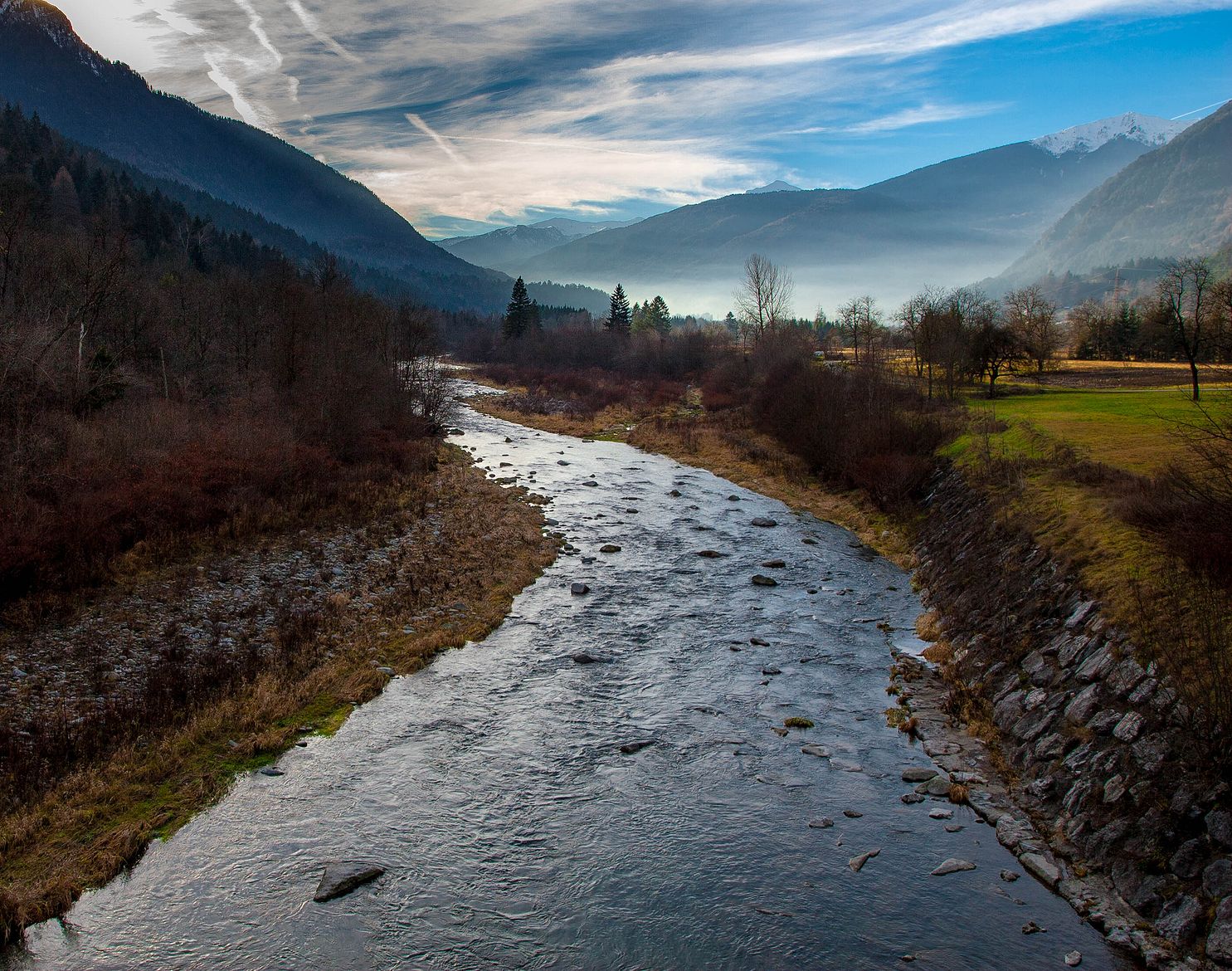 il cielo ed  il fiume
