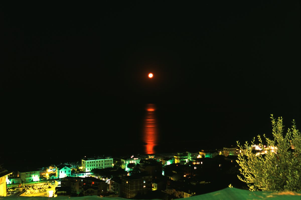 Red Moon on Black Sea