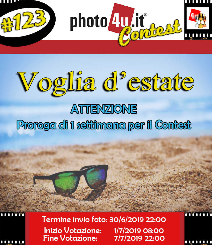 123 Contest - Voglia d'estate - proroga di 1 settimana