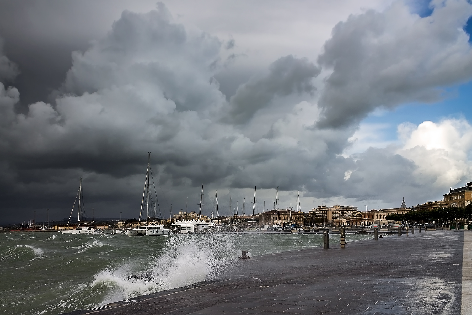 Il Ciclone Detlef a Siracusa