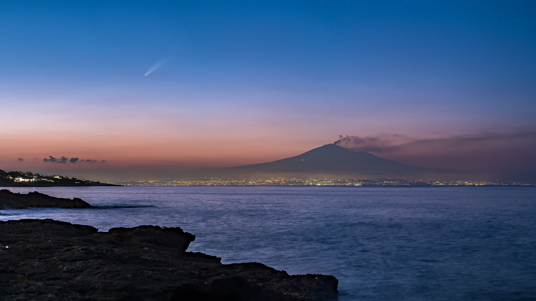 La cometa e il vulcano