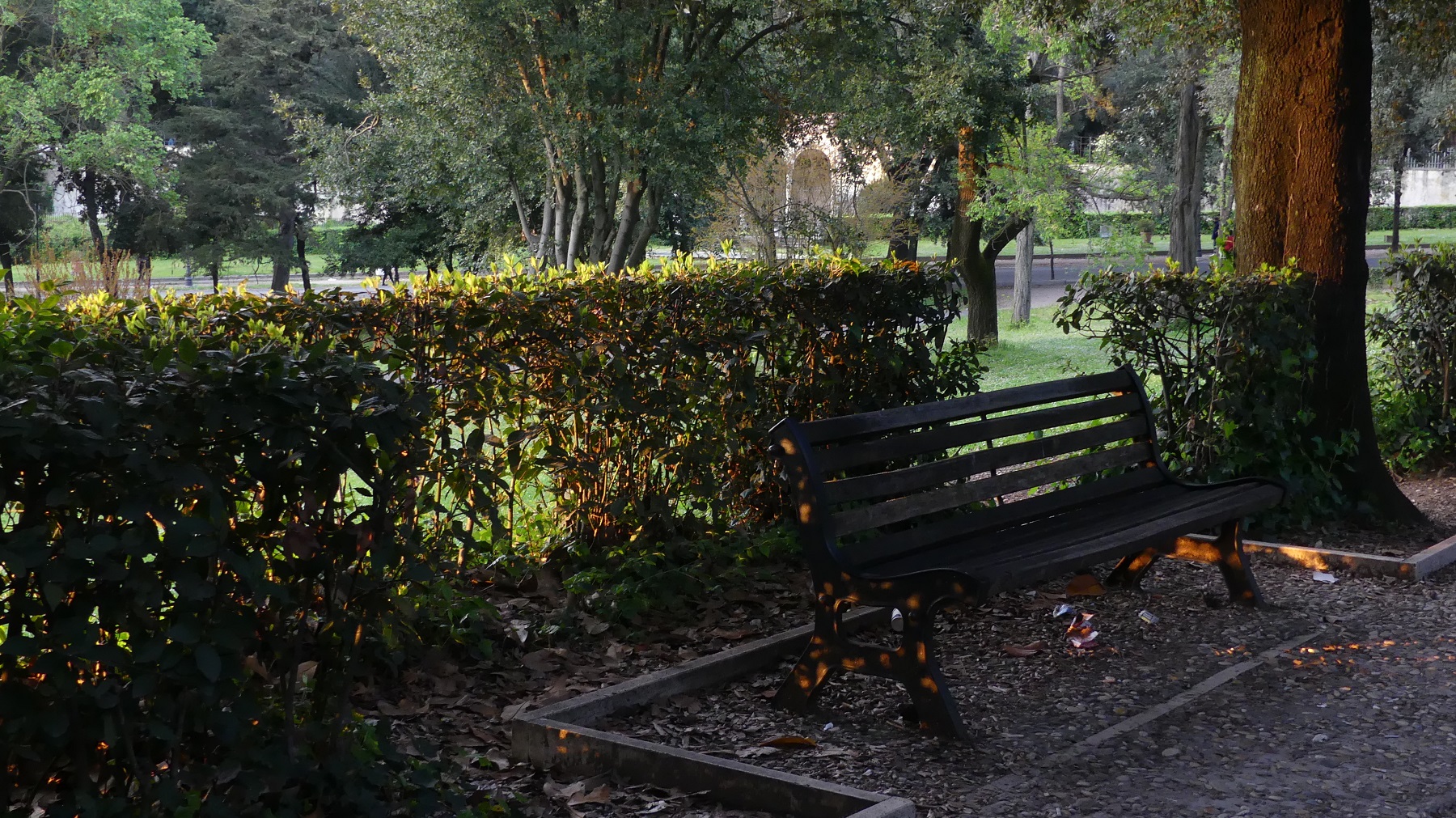 FZ300 Panchina al Pincio ISO400; 3.2; 1/50s