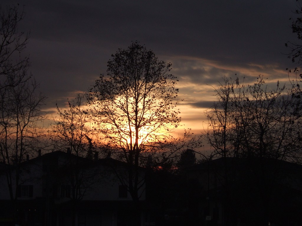 Tramonto dal mio balcone .....