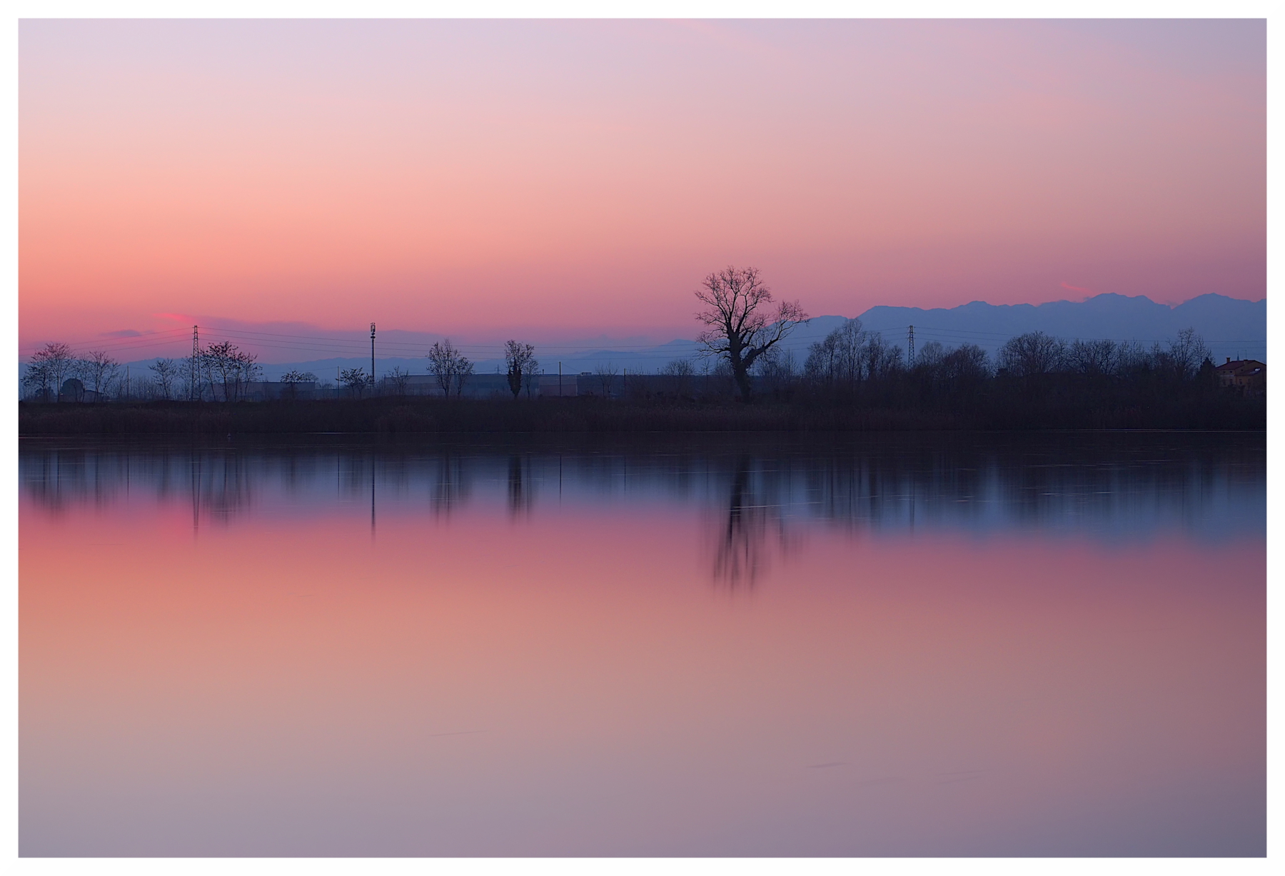Tramonto lacustre