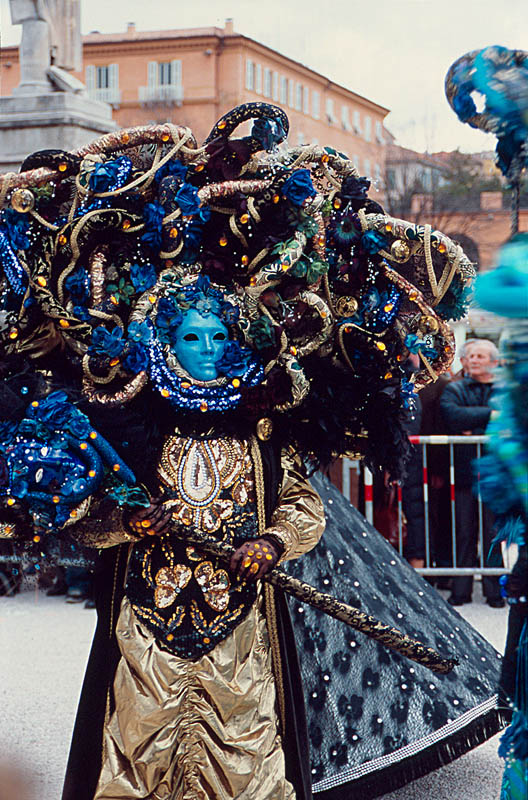 Maschera blu