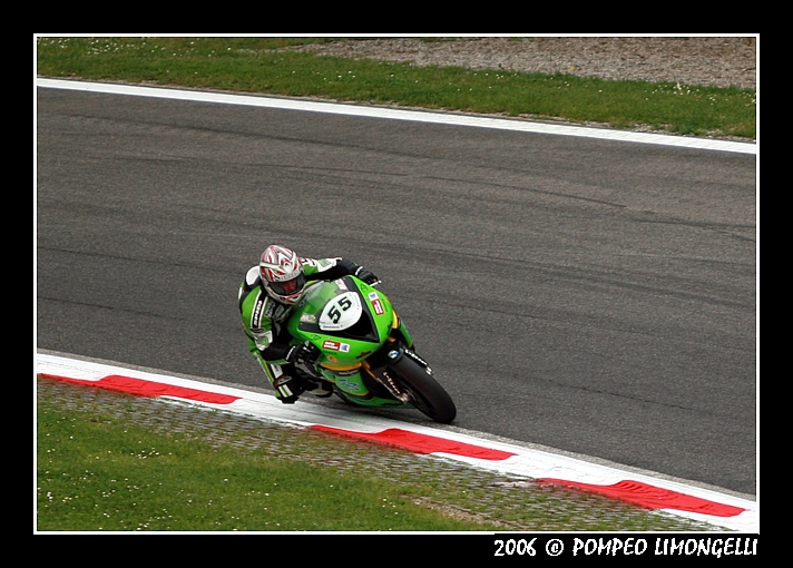 SBK - Monza 2006 - In piega alla Ascari (LACONI)