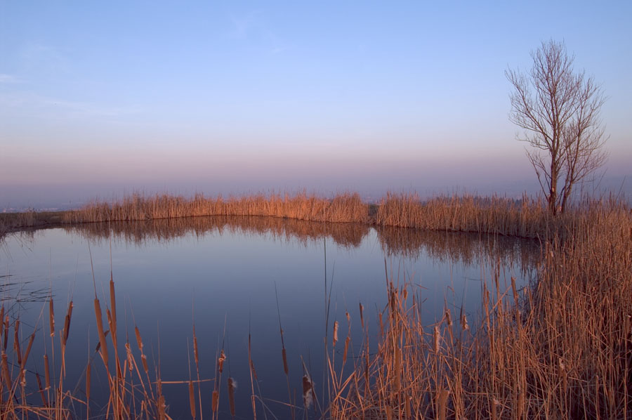 tramonto d'inverno
