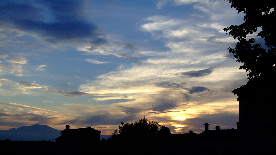 tramonto alle terme