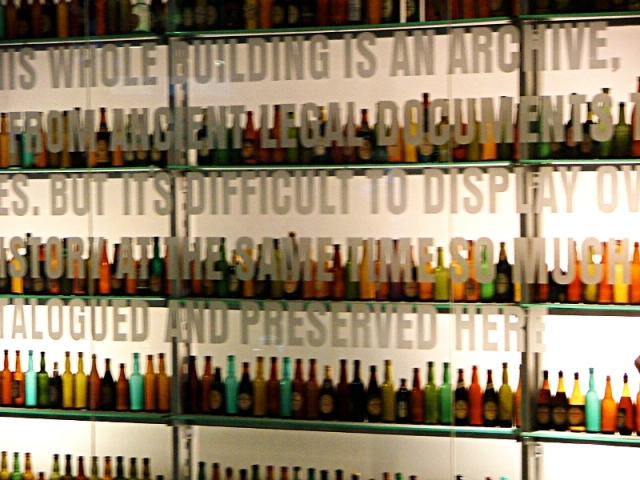 birra in vetrina