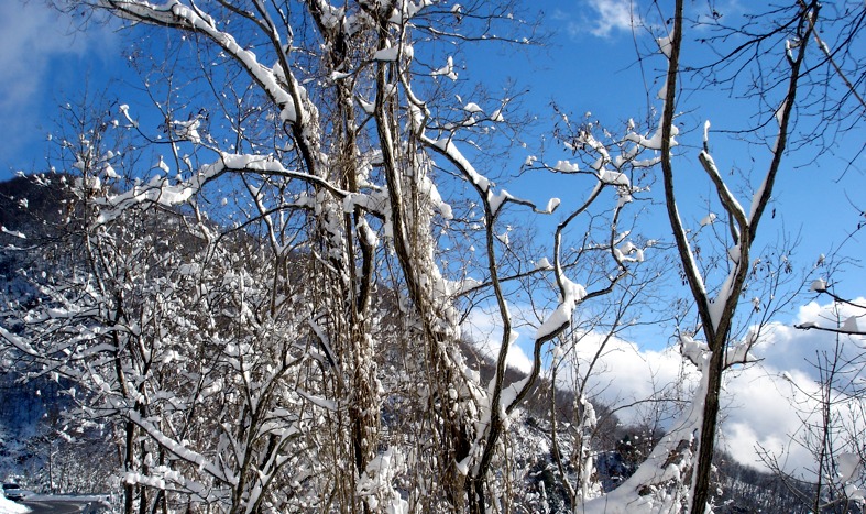 neve e azzurro...