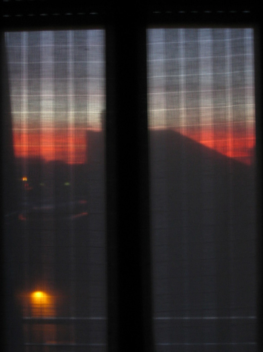 tramonto da casa