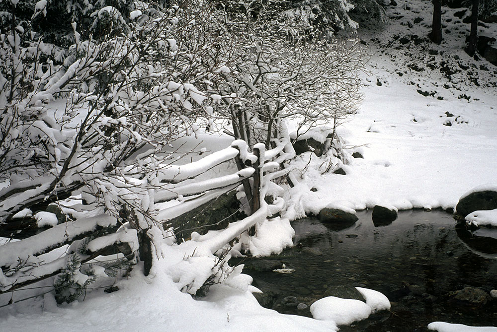 la neve in valle