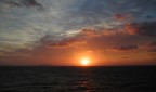 Dal traghetto, il tramonto