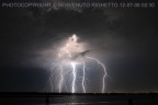 ramo di fulminazione in laguna veneta