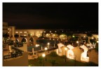 Veduta notturna dall'hotel Chartage di Tunisi