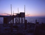 Il trabucco al tramonto. Porticello