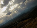 Tramonto nell'antica Mycenae