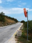 Croazia, strada che si affaccia sul mare che porta da Opatija a Pula.