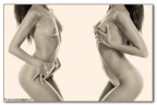 Nudo in studio elaborato a photoshop