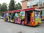 Ultimi ritocchi del Caravan Circus prima dell'inaugurazione