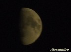 Crop della mia prima foto della Luna
