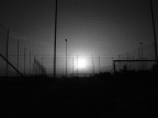 Campo di calcio in periferia