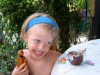 Merenda in giardino