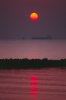 Tramonto a Fiumicino