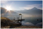 alba sul lago