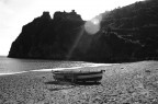 spiaggia b/n