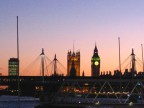 Tramonto tipico di Londra.