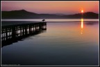 Il Lago di Viverone al tramonto.
