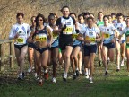 Cross lungo donne km 6:Ejjafini (417) e Kalovics (431) guidano il gruppo. Fuji s5600